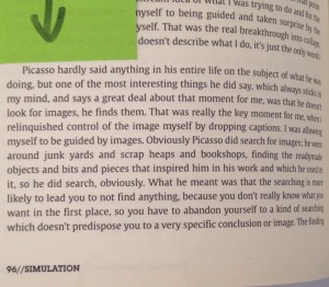 Stezaker on Picasso 1